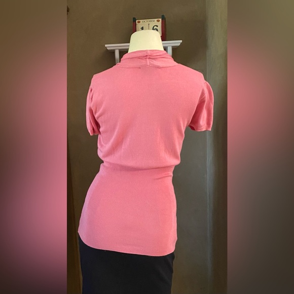 ⭐️FIRM PRICE⭐️ Sweaterworks Silk Blend Knit Top Women’s Size Small, pink - Picture 6 of 8